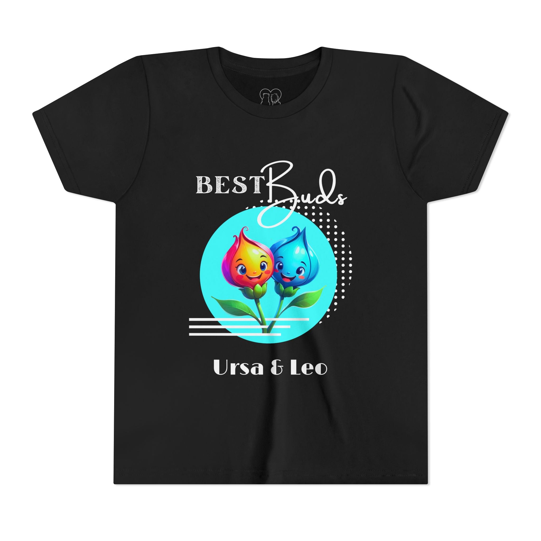 Kids "Best Buds" Deco Teal Short Sleeve Shirt - PERSONALIZED