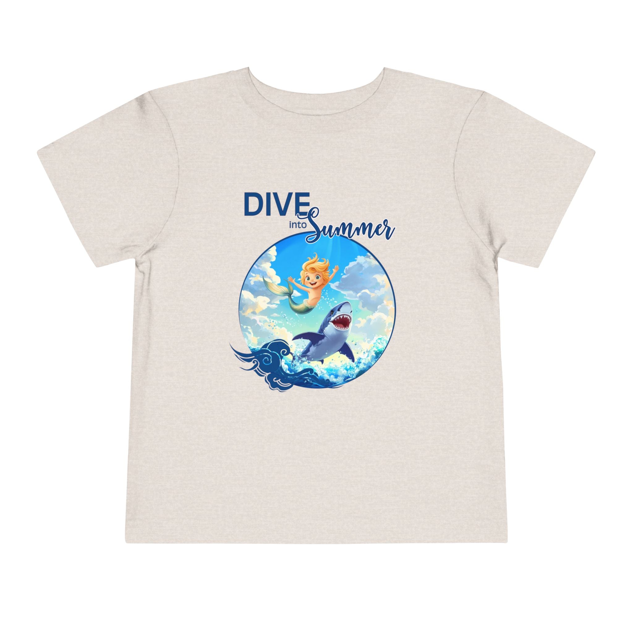 Toddler Merboy "Dive into Summer" Short Sleeve Tee