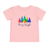 Sassy "Merry + Bright" Toddler Short Sleeve Tee