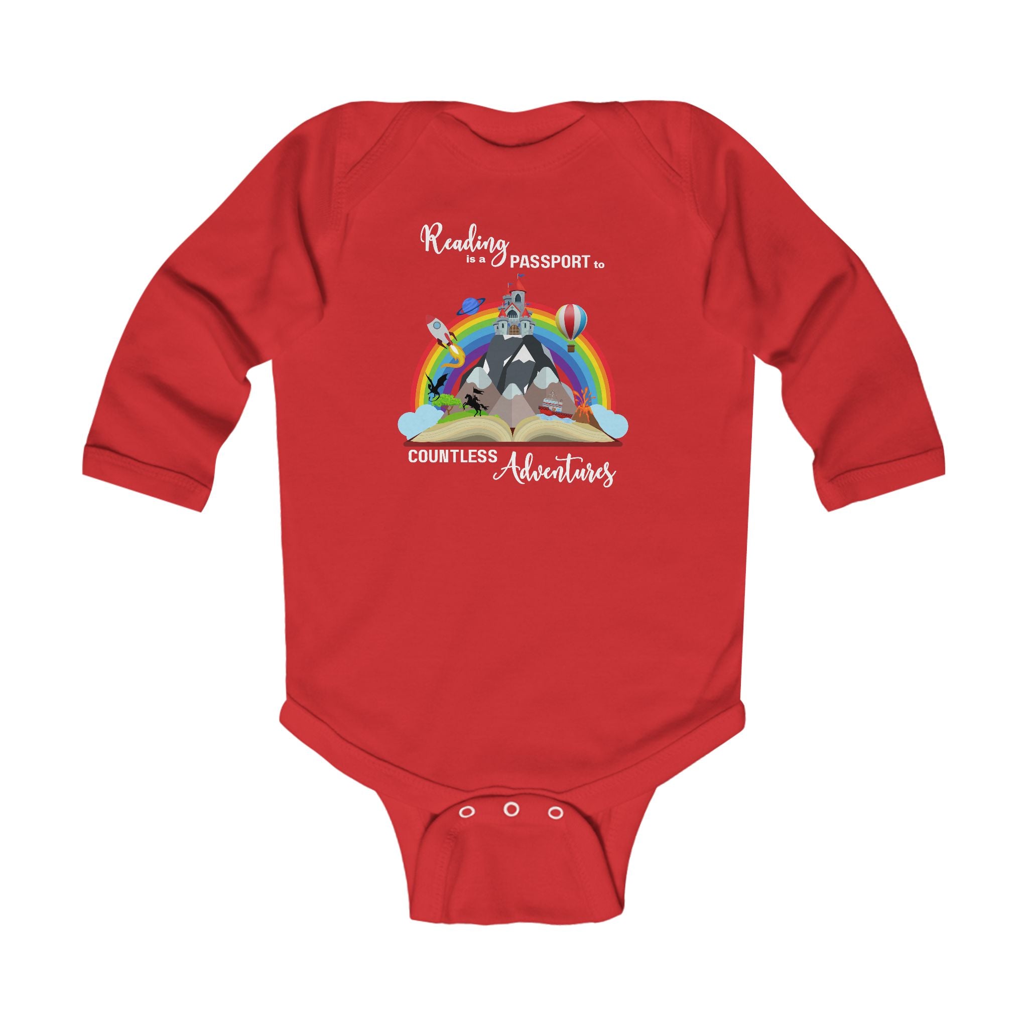 Baby "Reading" Long Sleeve Bodysuit