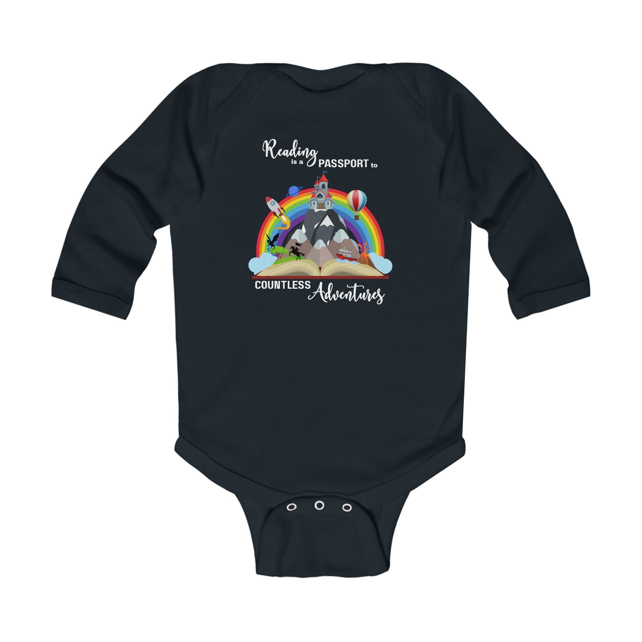 Baby "Reading" Long Sleeve Bodysuit