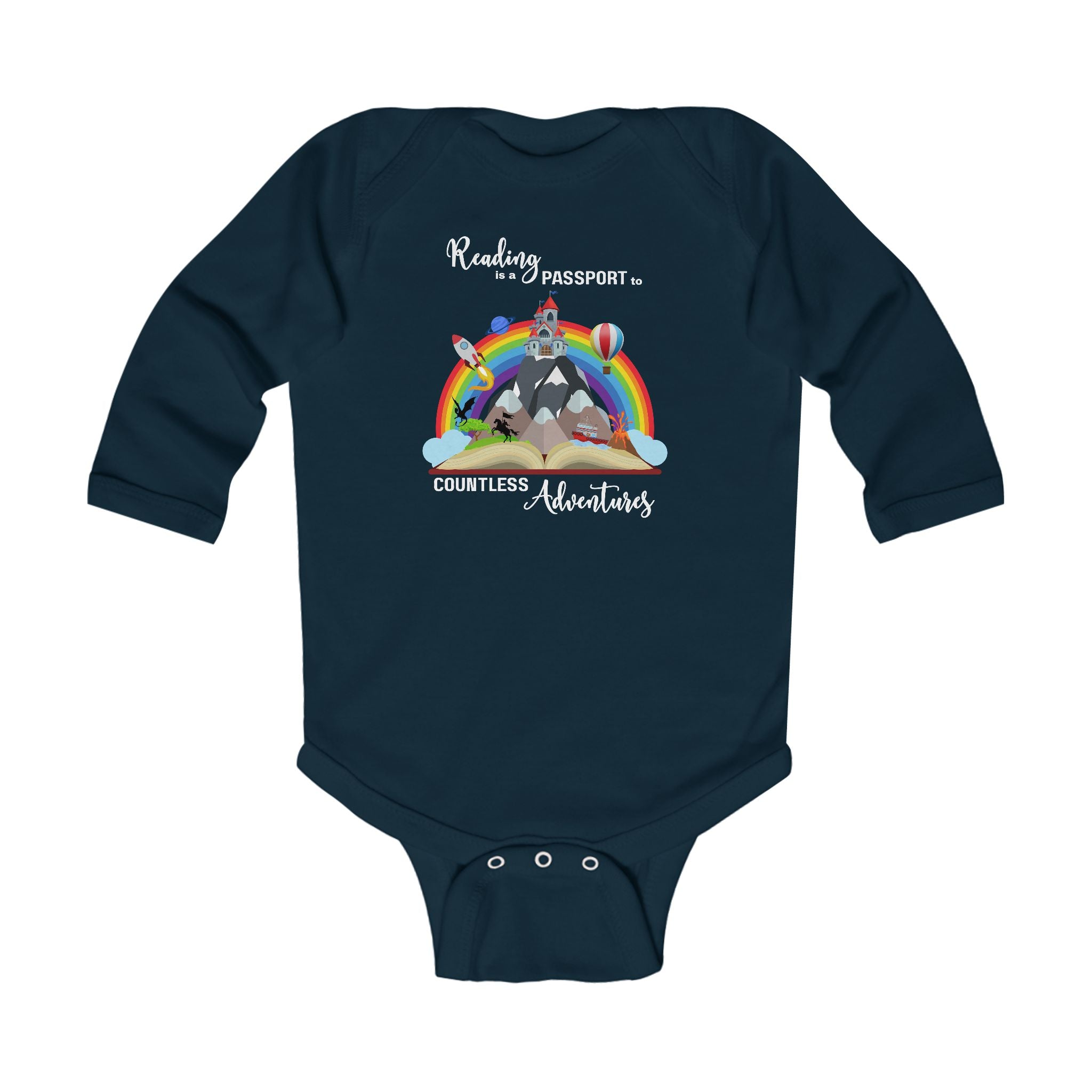 Baby "Reading" Long Sleeve Bodysuit
