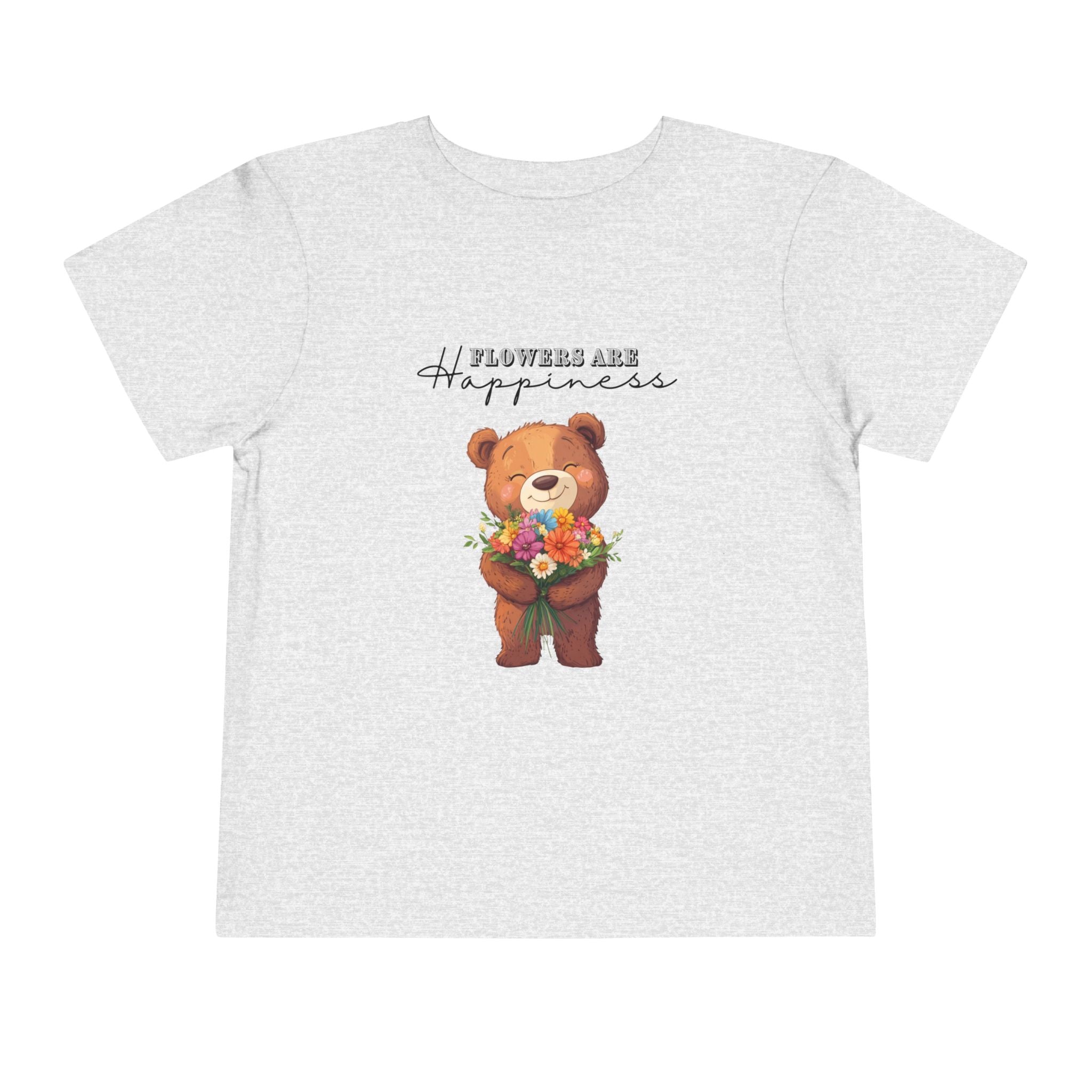 Toddler "Flowers are Happiness" URSA Short Sleeve Tee