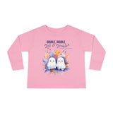 Toddler "Toil & Trouble" Sister Sibling Halloween Long Sleeve Tee