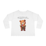 Toddler "Flowers are Happiness" URSA Long Sleeve Tee