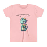 Kids "Flowers are Happiness" DINA Short Sleeve Tee