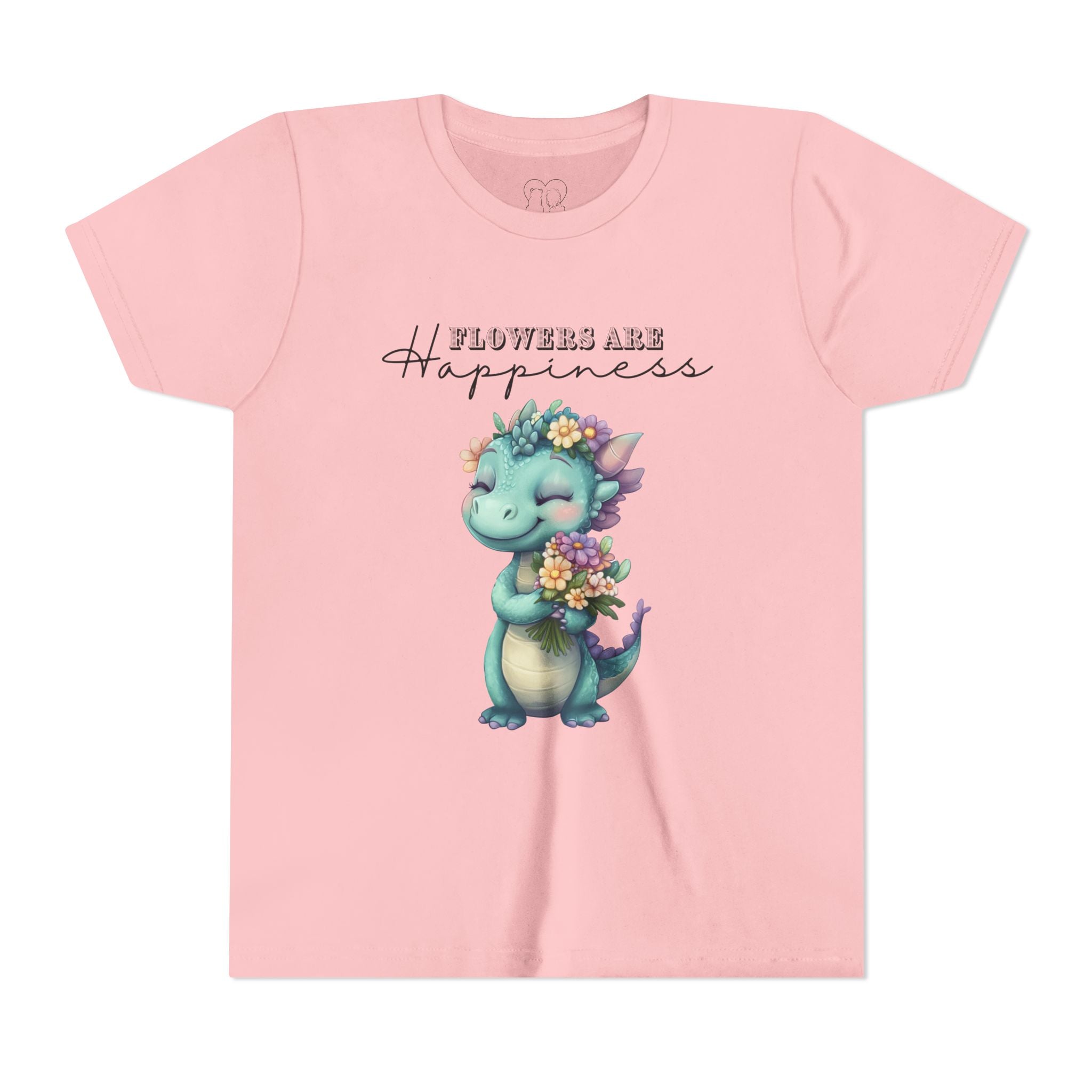 Kids "Flowers are Happiness" DINA Short Sleeve Tee
