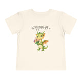 Toddler "Flowers are Happiness" DRAGO Unisex Short Sleeve Tee