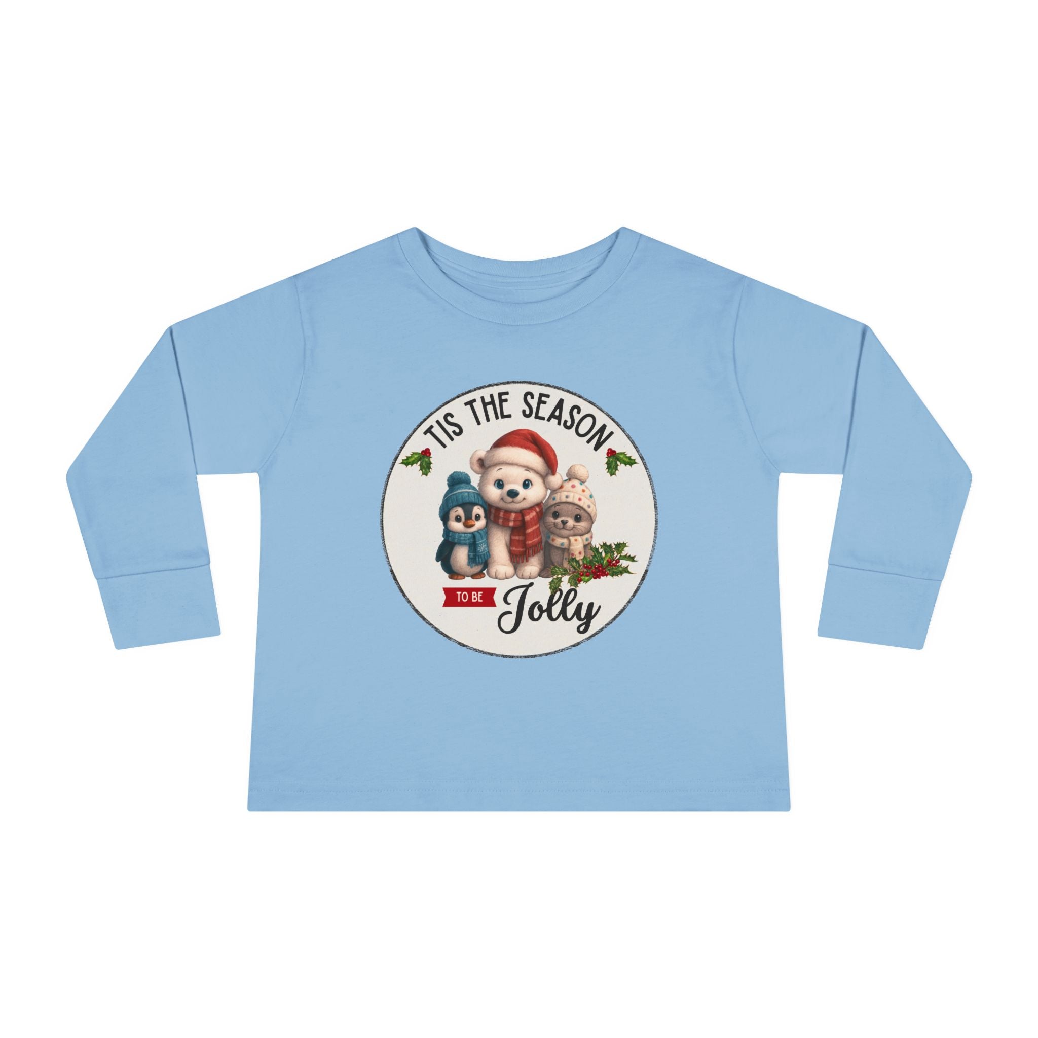 "Tis The Season to be Jolly" Toddler Long Sleeve Shirt