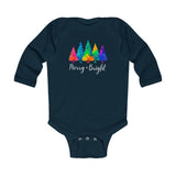 Sassy "Merry + Bright" Baby Long Sleeve Bodysuit