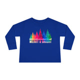Bold "Merry & Bright" Toddler Long Sleeve Tee