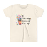 Kids "Sow Joy" Flower Pot Kids Short Sleeve Tee