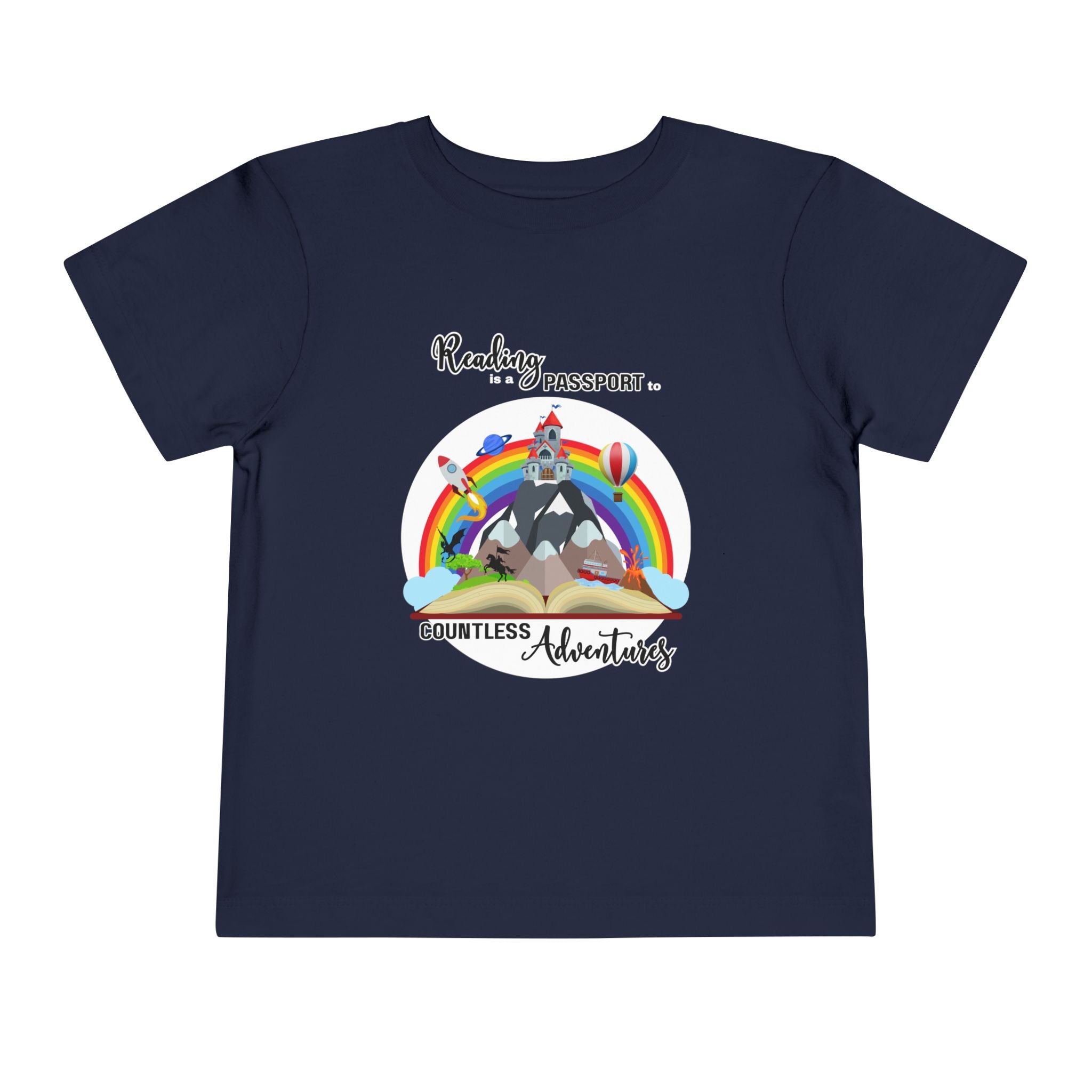 Toddler "Reading is a Passport" Short Sleeve Tee