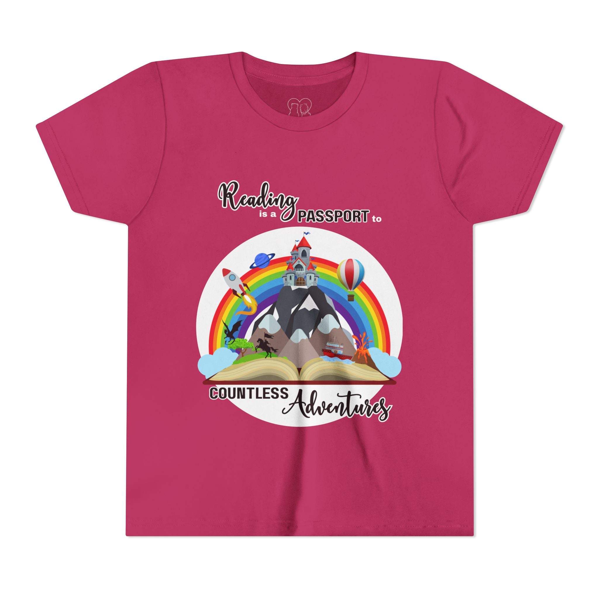 Kids "Reading is a Passport" Short Sleeve Tee