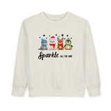 "Sparkle all The Way" Toddler Cozy Sweatshirt