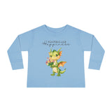 Toddler "Flowers are Happiness" DRAGO Long Sleeve Tee