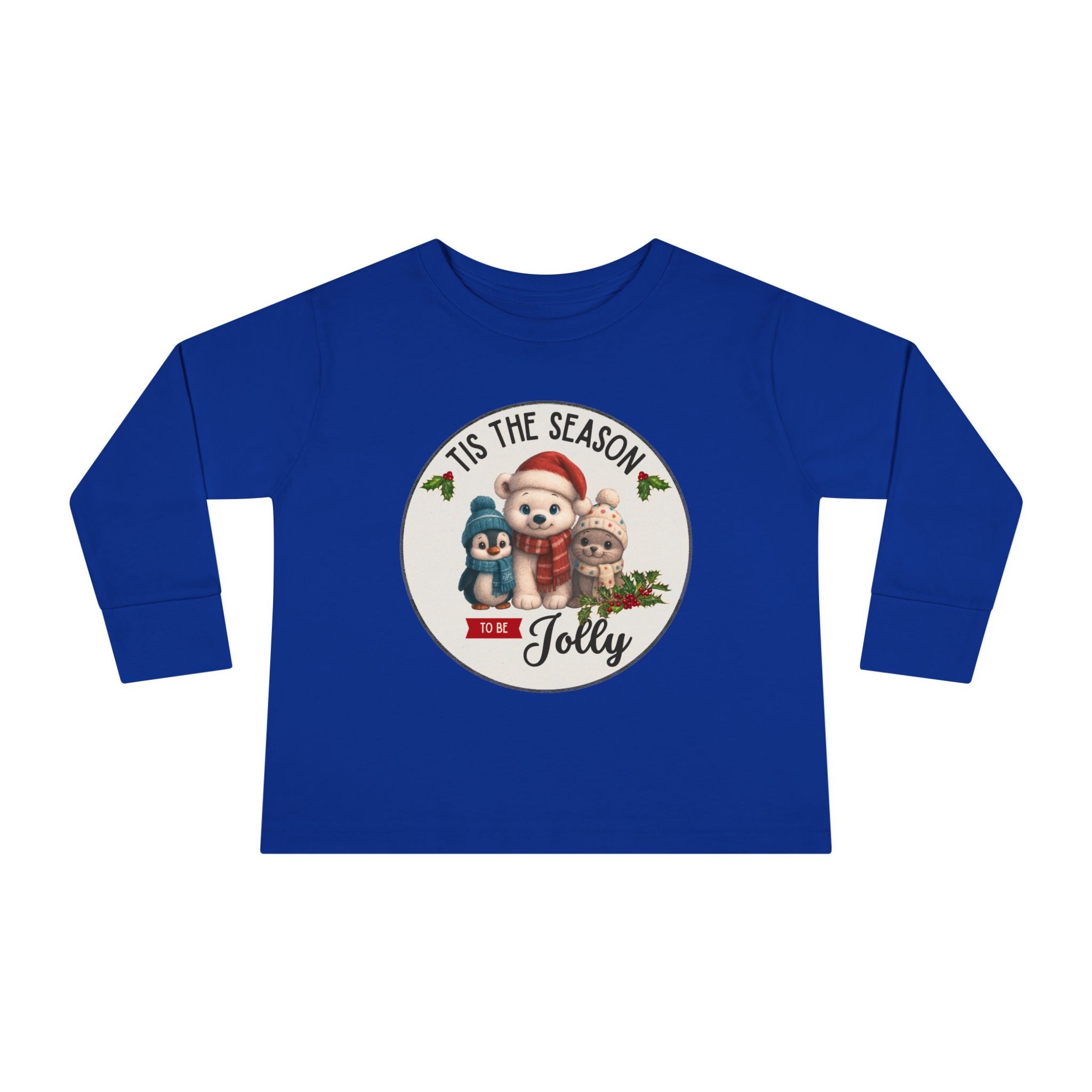 "Tis The Season to be Jolly" Toddler Long Sleeve Shirt