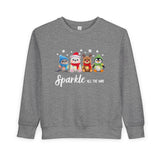"Sparkle all The Way" Toddler Cozy Sweatshirt