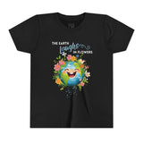 Kids "The Earth Laughs in Flowers" Unisex Short Sleeve Tee