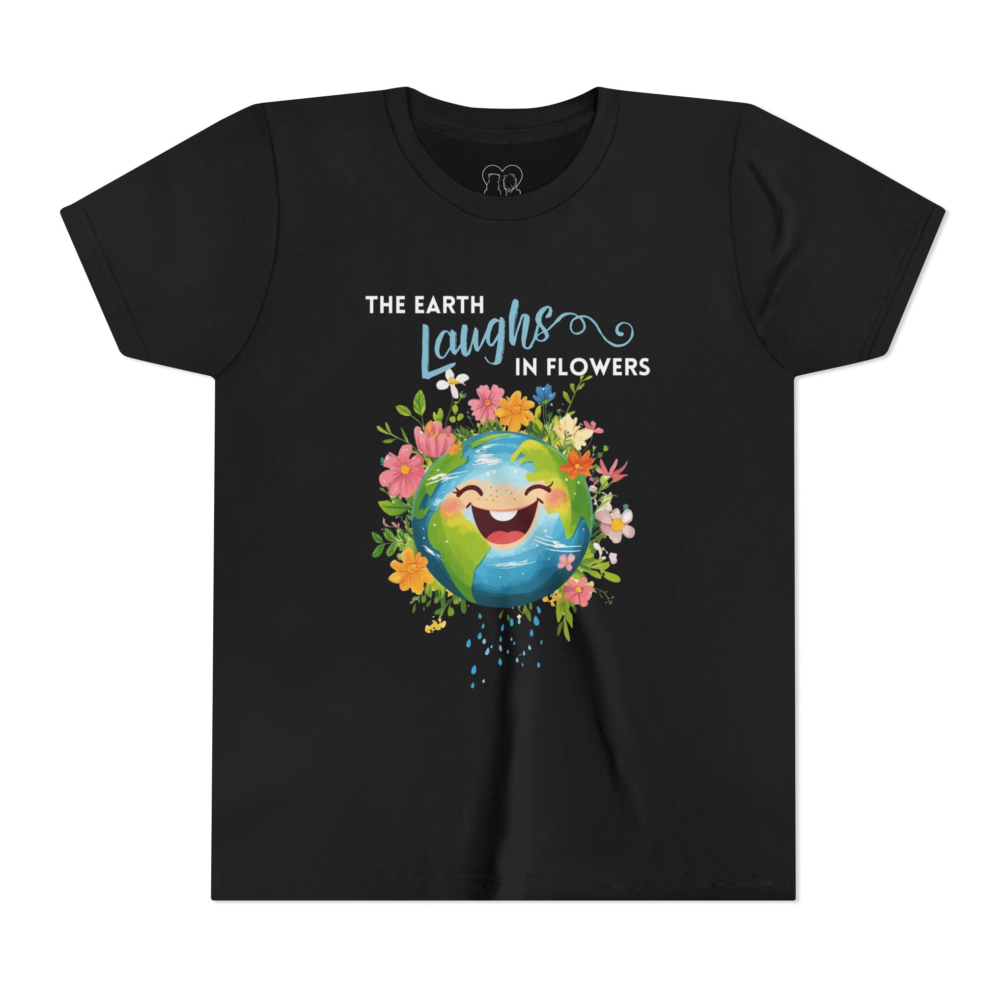Kids "The Earth Laughs in Flowers" Unisex Short Sleeve Tee