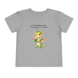 Toddler "Flowers are Happiness" DRAGO Unisex Short Sleeve Tee