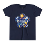 Kids "Spring Vibes" Blue Bloom Short Sleeve Tee