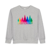 Bold "Merry & Bright" Toddler Sweatshirt