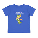 Toddler "Flowers are Happiness" DRAGO Unisex Short Sleeve Tee