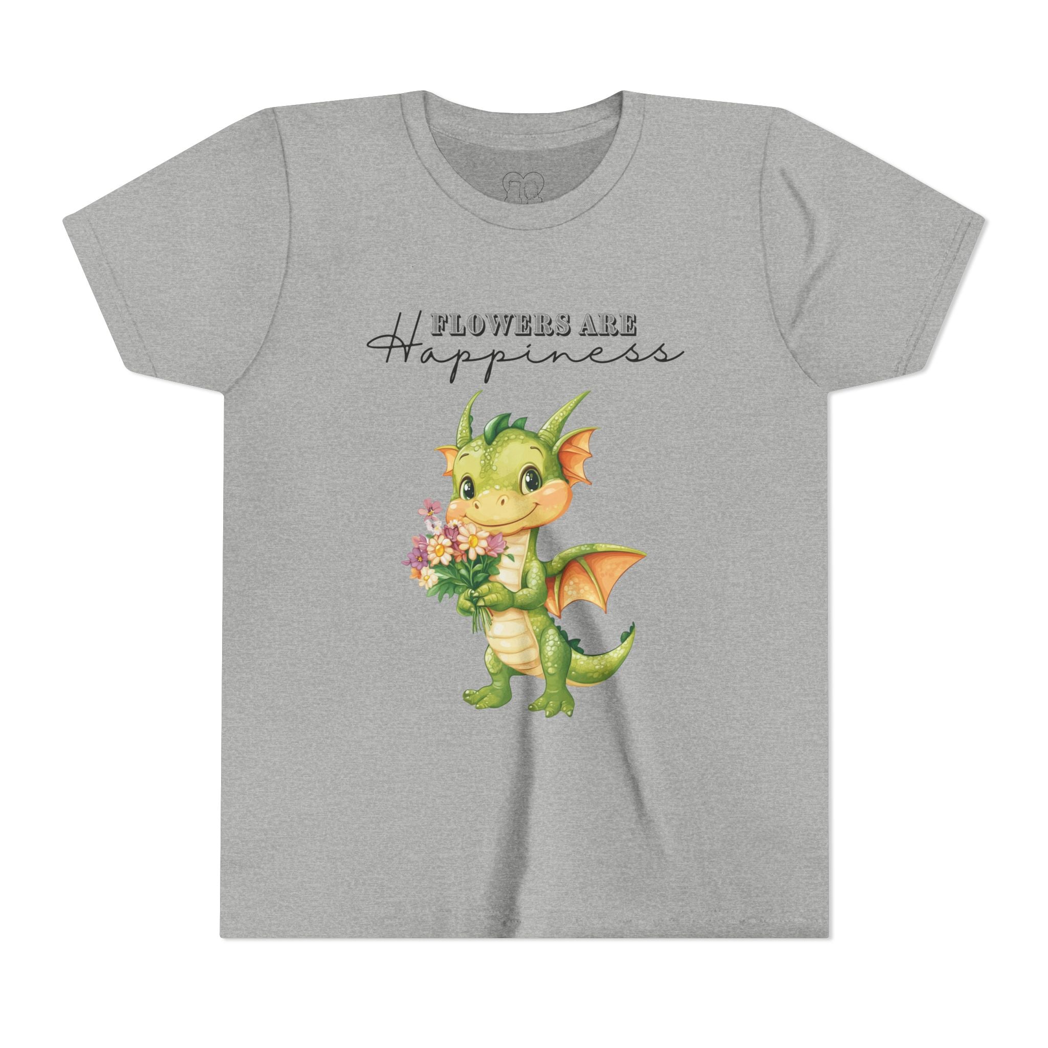 Kids "Flowers are Happiness" DRAGO Short Sleeve Tee