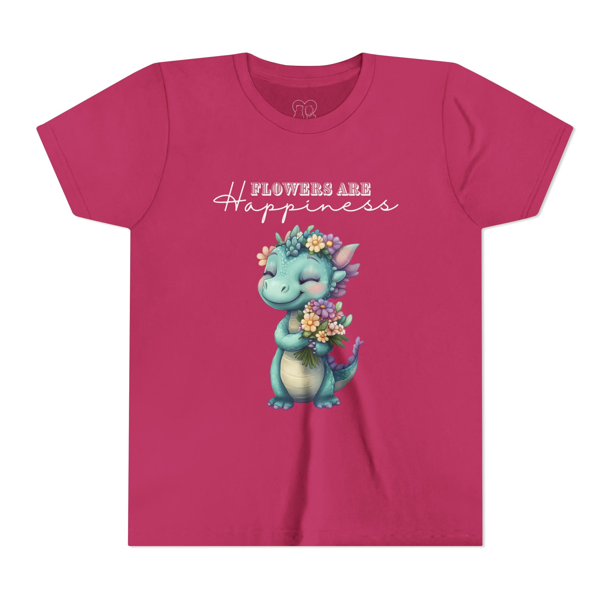 Kids "Flowers are Happiness" DINA Short Sleeve Tee