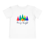 Sassy "Merry + Bright" Toddler Short Sleeve Tee