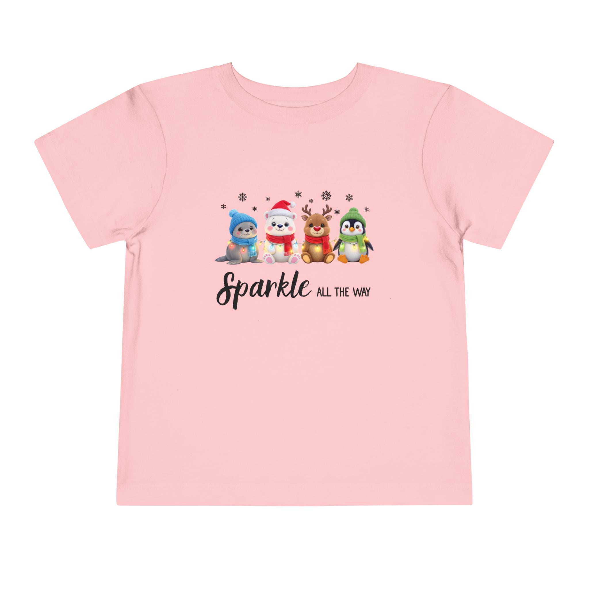 "Sparkle all the Way" Toddler Short Sleeve Tee