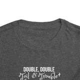 Toddler "Toil & Trouble" Sister Sibling Short Sleeve Tee