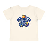 Toddler "Spring Vibes" Blue Bloom Short Sleeve Tee