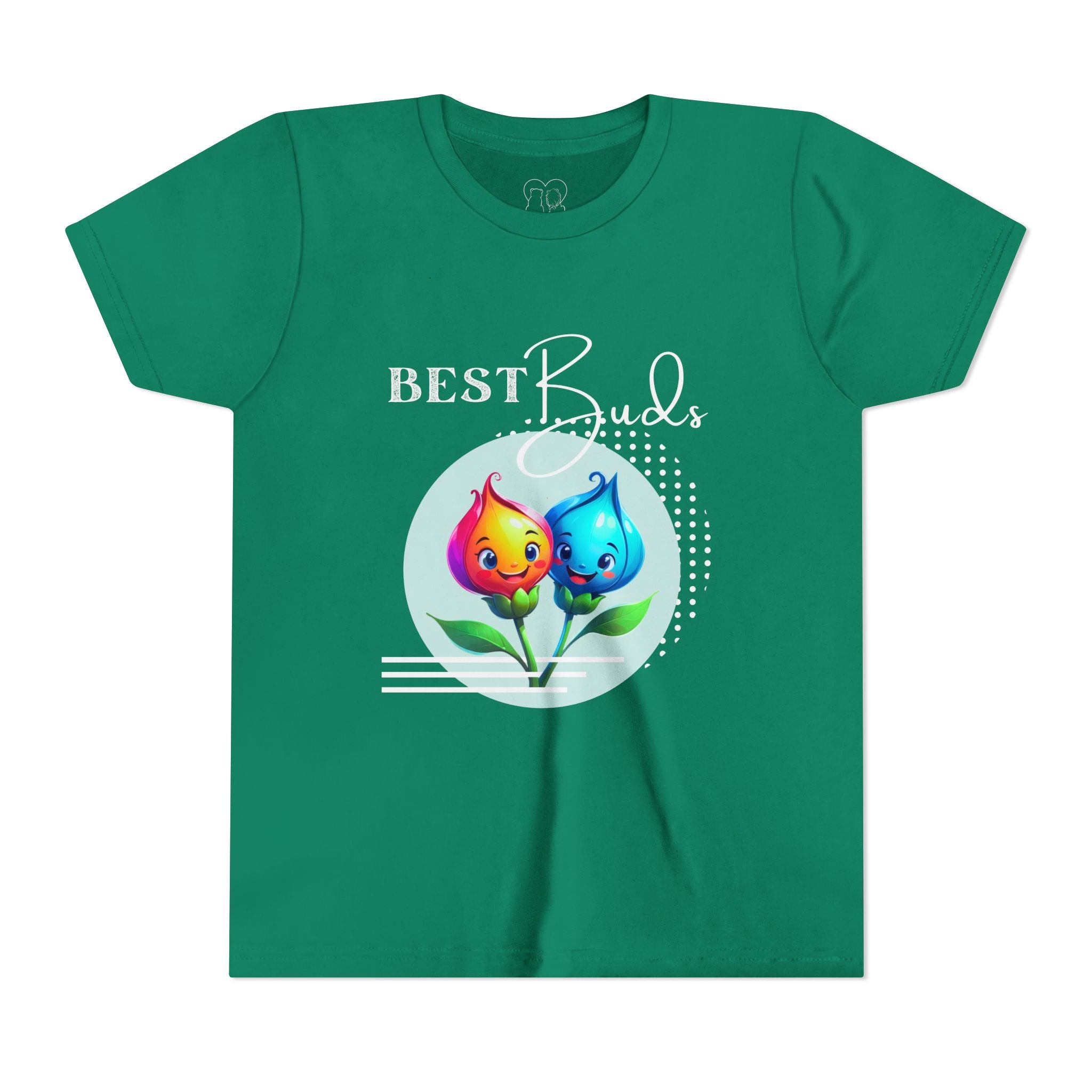 Kids "Best Buds" Deco Green Short Sleeve Tee