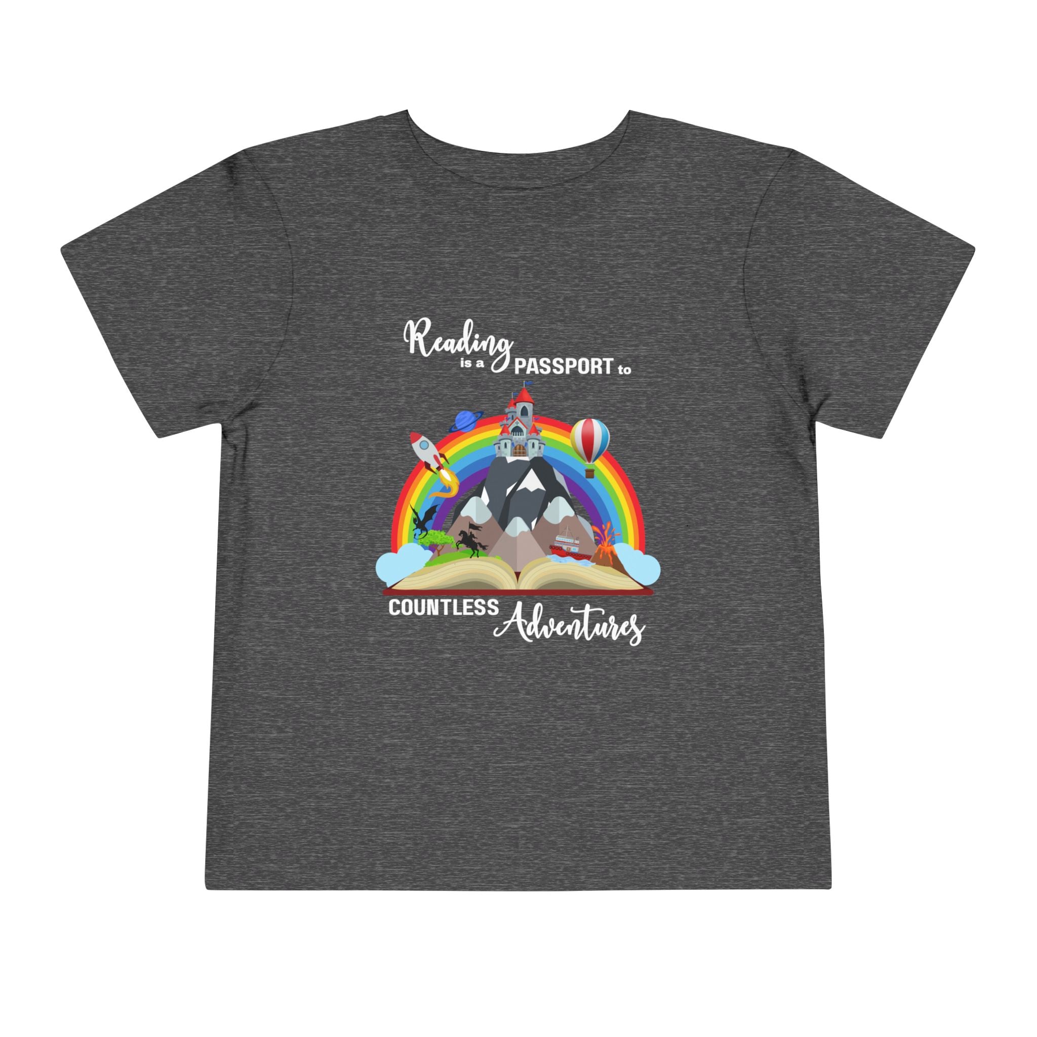 Toddler "Reading is a Passport" Short Sleeve Tee