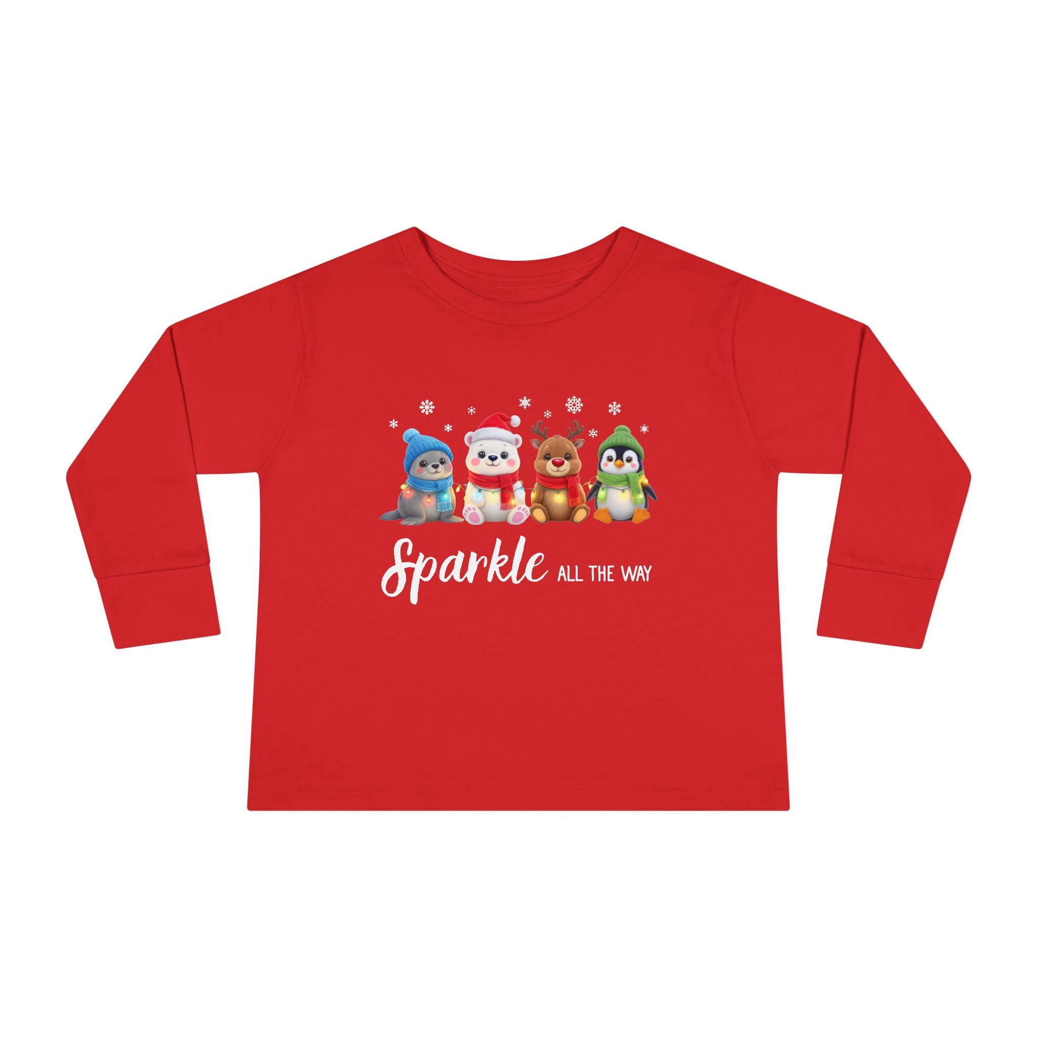 "Sparkle All The Way" Toddler Long Sleeve Shirt