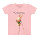 Kids "Flowers are Happiness" VALENTINA Short Sleeve Tee