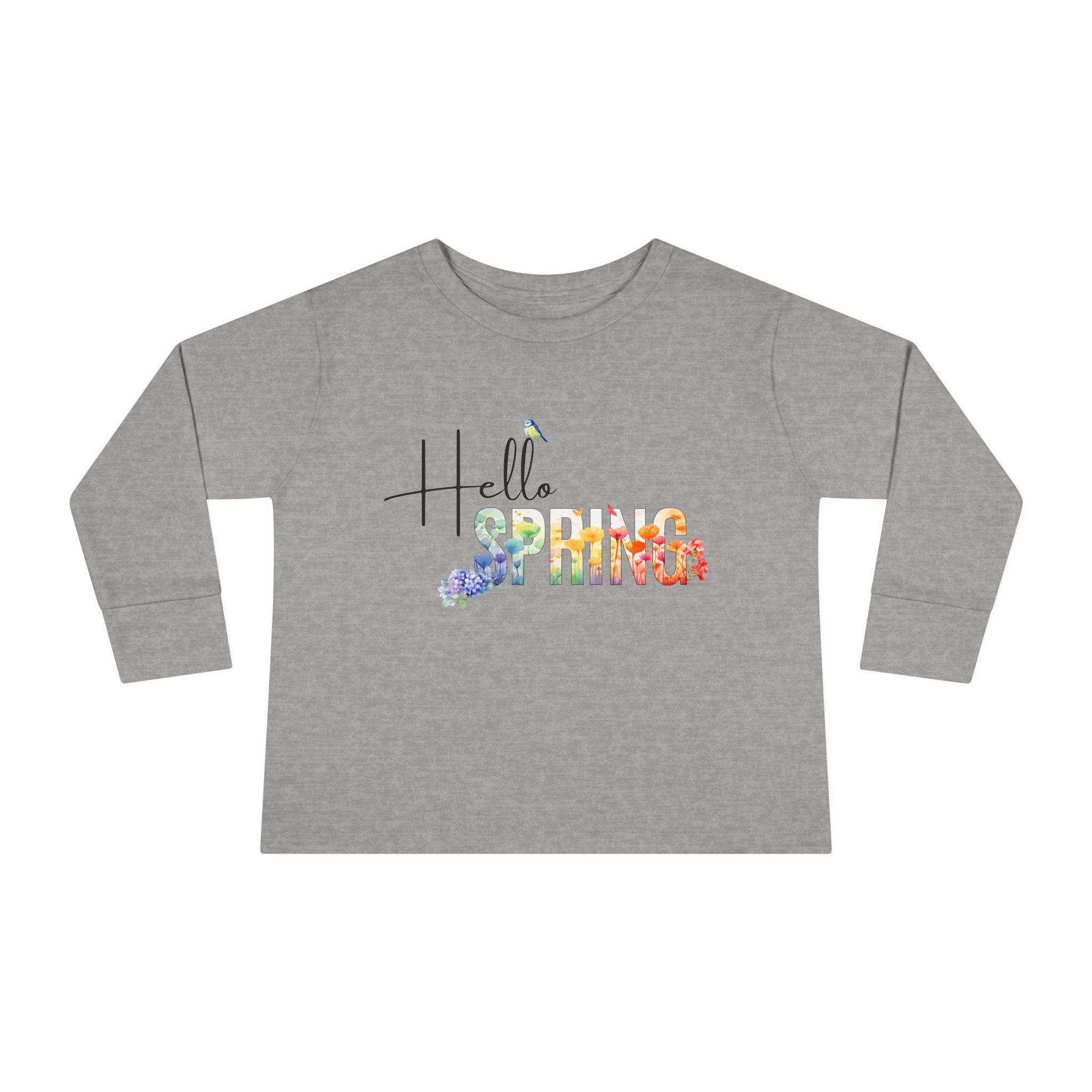 Toddler "Hello Spring" Long Sleeve Tee