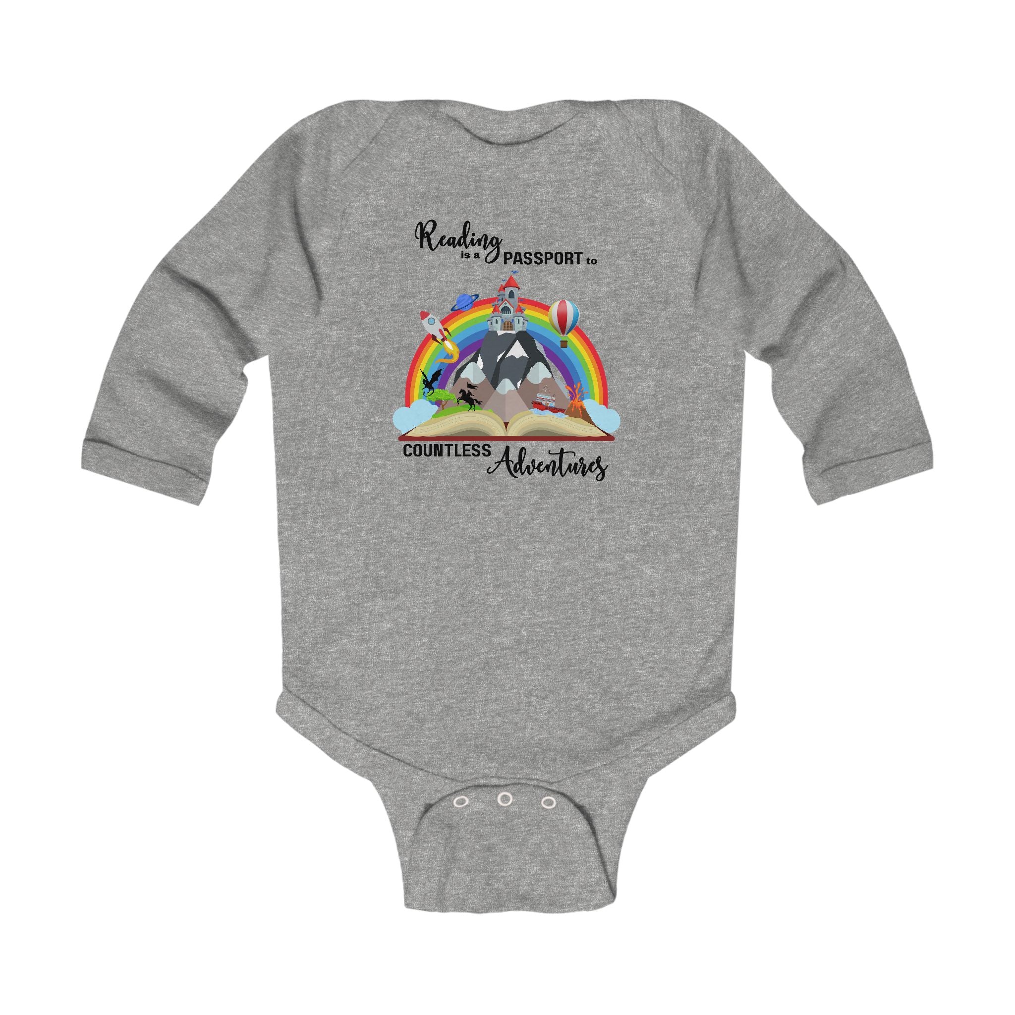 Baby "Reading" Long Sleeve Bodysuit