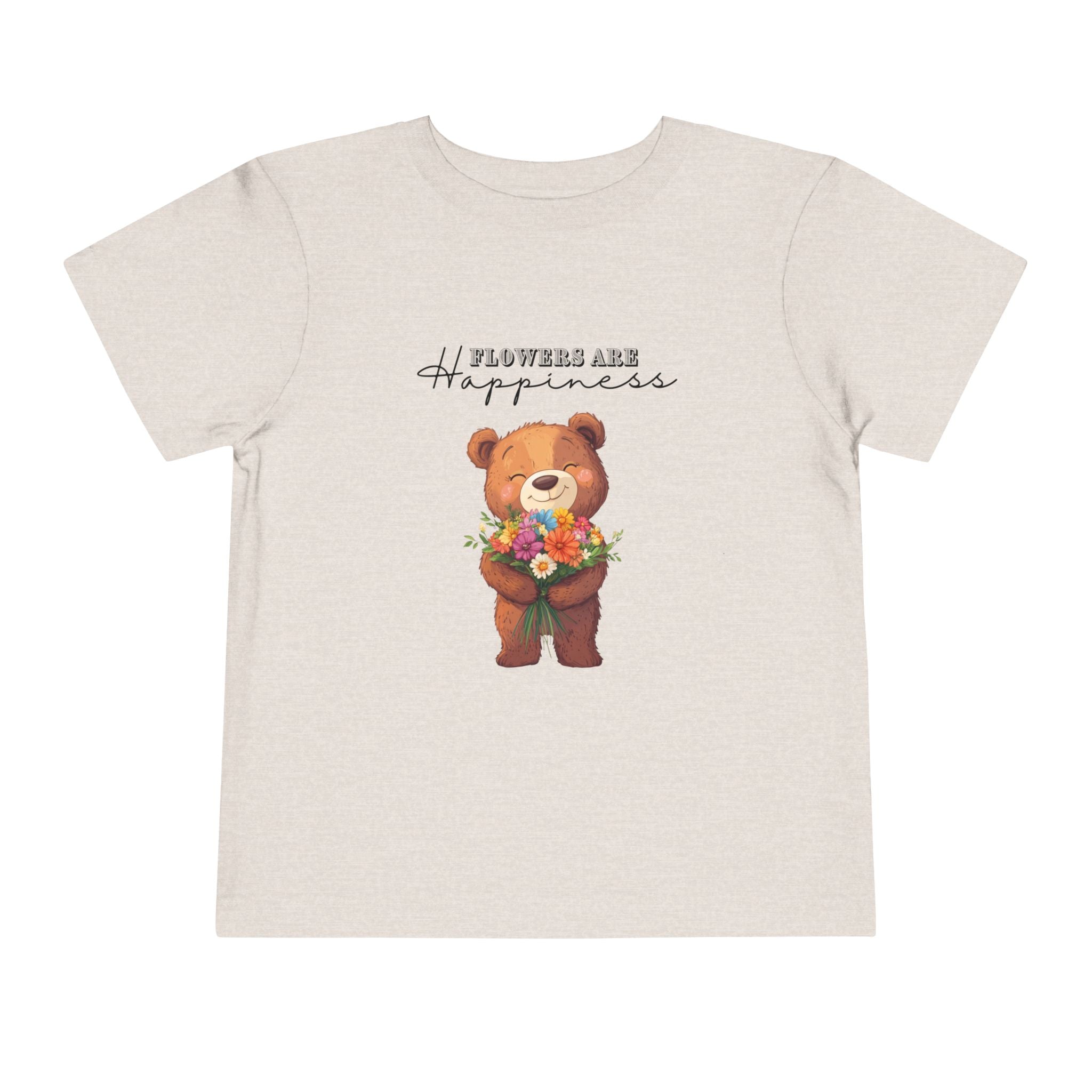 Toddler "Flowers are Happiness" URSA Short Sleeve Tee