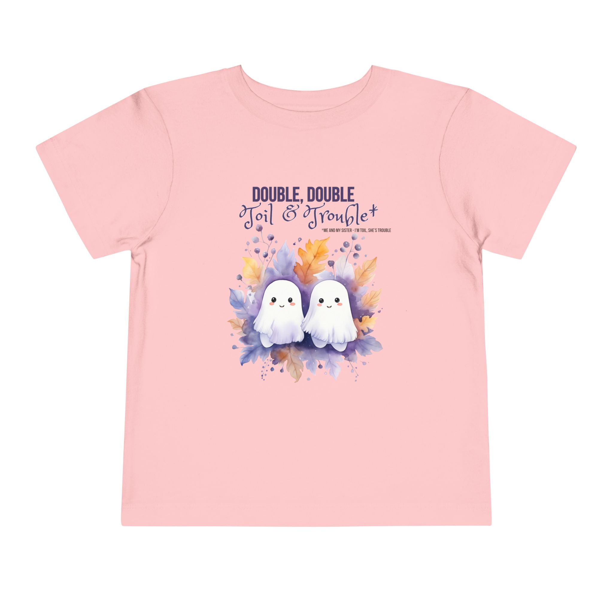 Toddler "Toil & Trouble" Sister Sibling Short Sleeve Tee