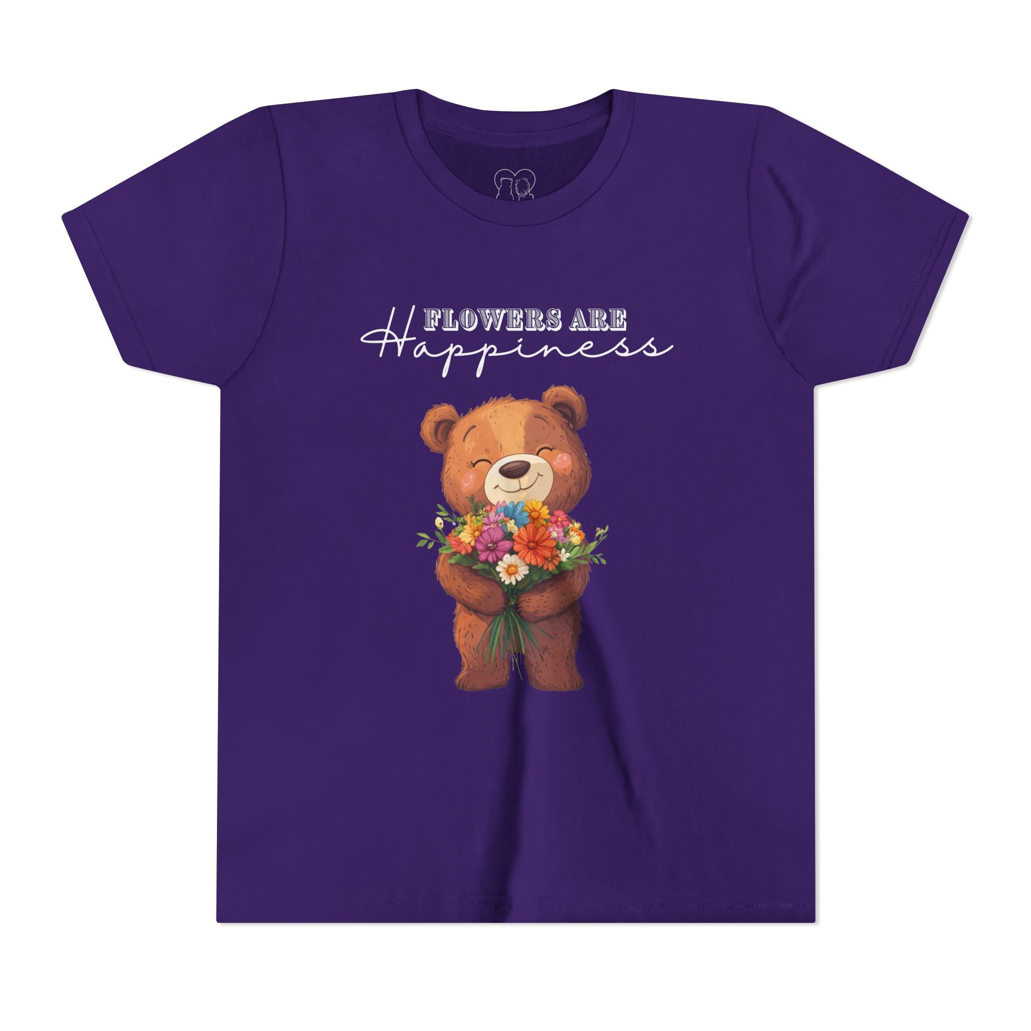 Kids "Flowers are Happiness" URSA Short Sleeve Tee