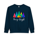 Sassy "Merry + Bright" Toddler Sweatshirt