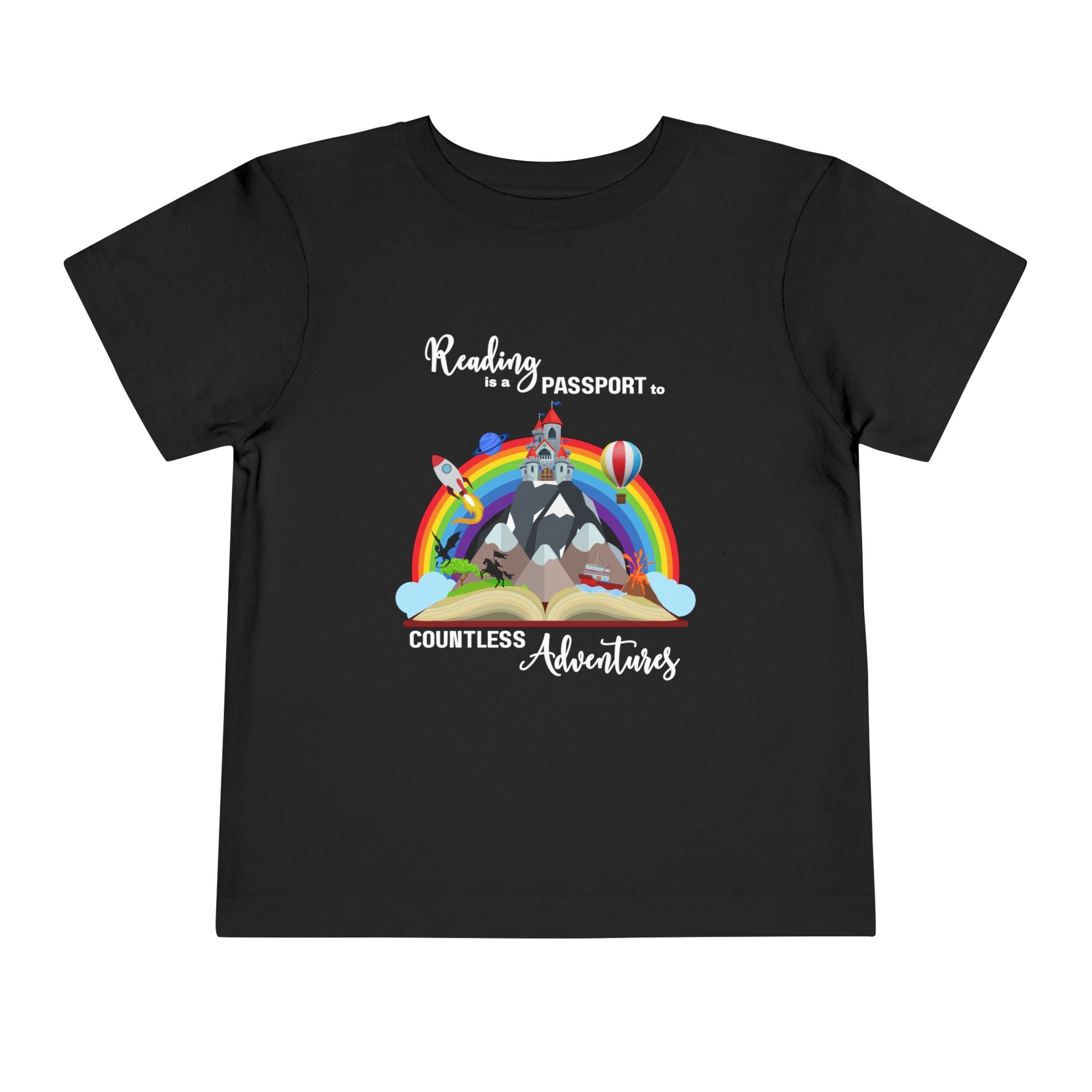 Toddler "Reading is a Passport" Short Sleeve Tee