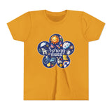 Kids "Spring Vibes" Blue Bloom Short Sleeve Tee