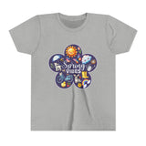 Kids "Spring Vibes" Purple Bloom Unisex Short Sleeve Tee