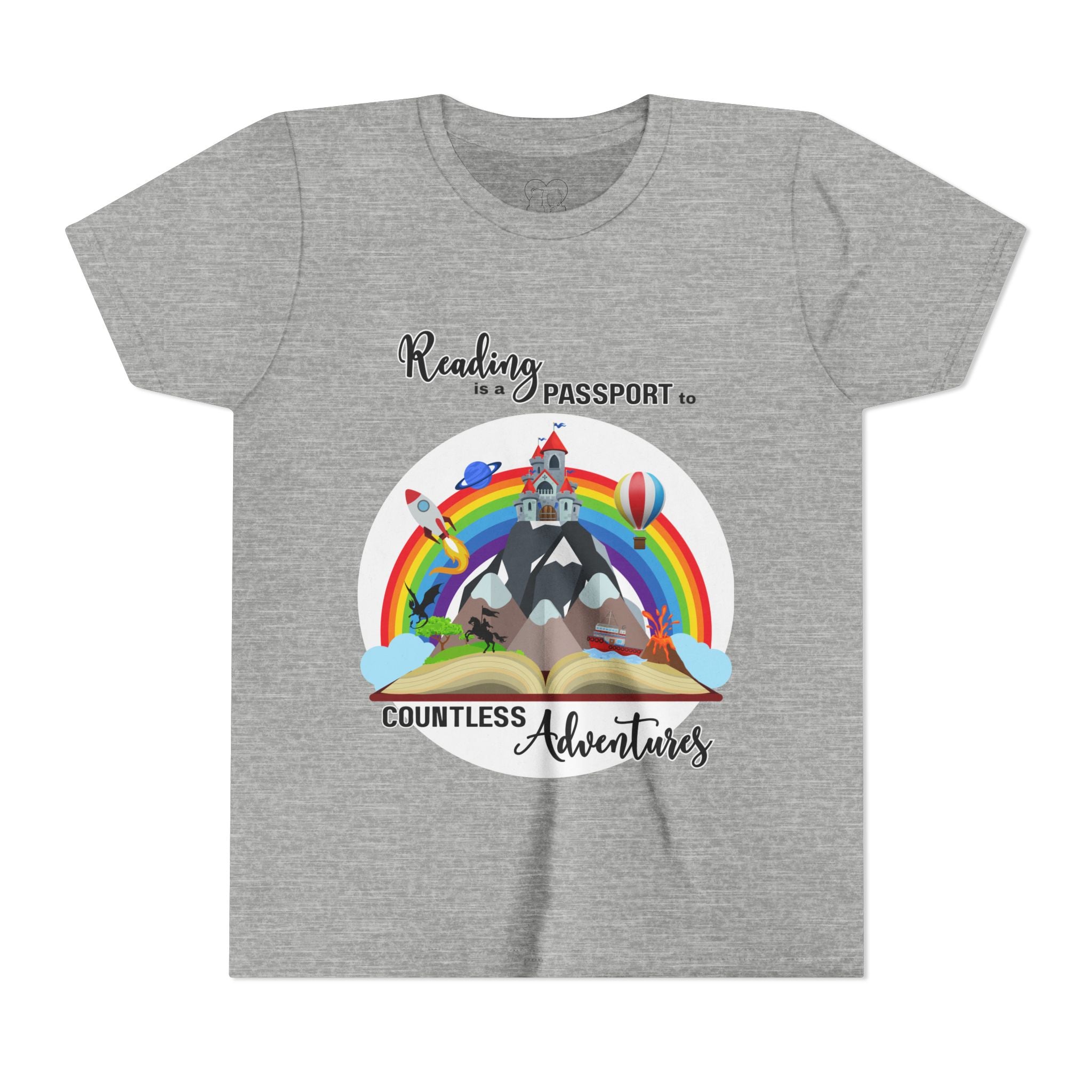 Kids "Reading is a Passport" Short Sleeve Tee