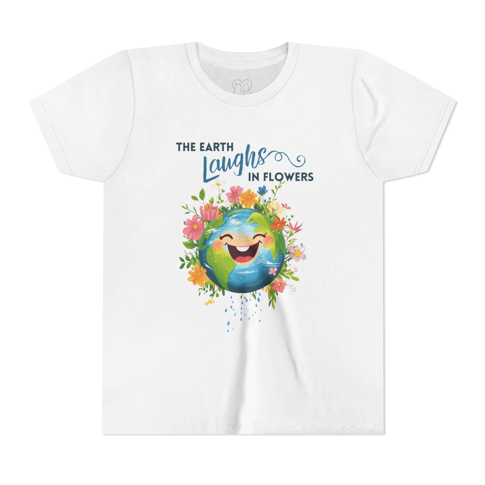Kids "The Earth Laughs in Flowers" Unisex Short Sleeve Tee