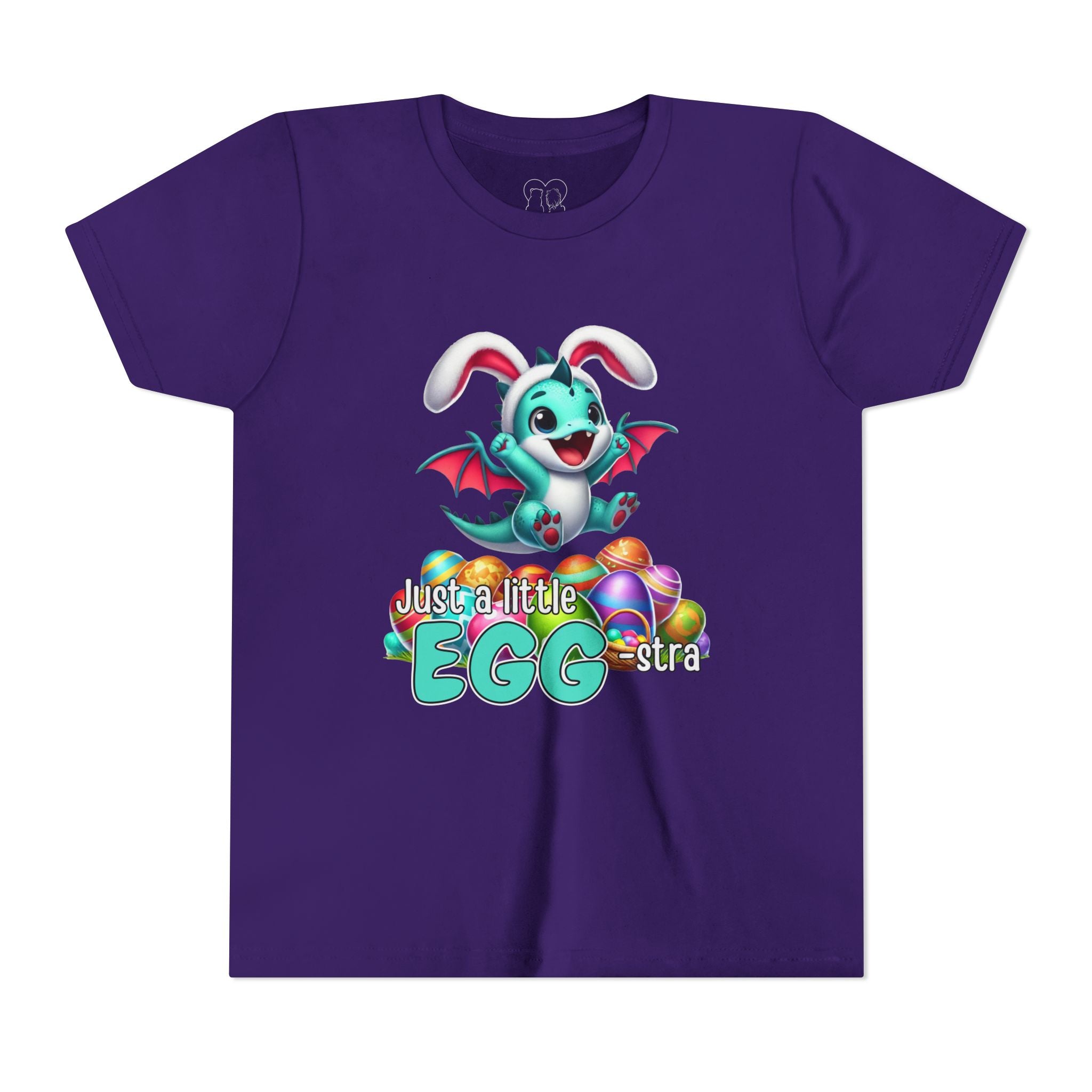 Kids "Just a Little Egg-stra" Short Sleeve Tee